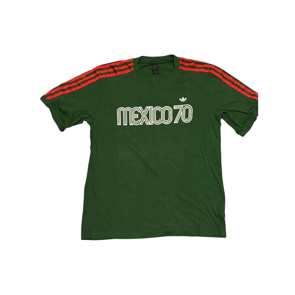 Adidas Originals Mexico 70 World Cup T-Shirt Mens Medium Green Red 566273